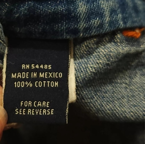 Vintage American Eagle Denim Bib Overalls Womens Size Medium Mens Small - Picture 8 of 14